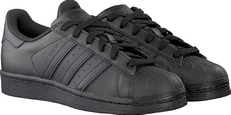 adidas sneakers zwart superstar|adidas superstar sneakers on sale.